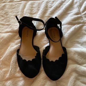 Torrid flats with ankle strap. Size 10W. EUC
